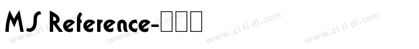 MS Reference字体转换